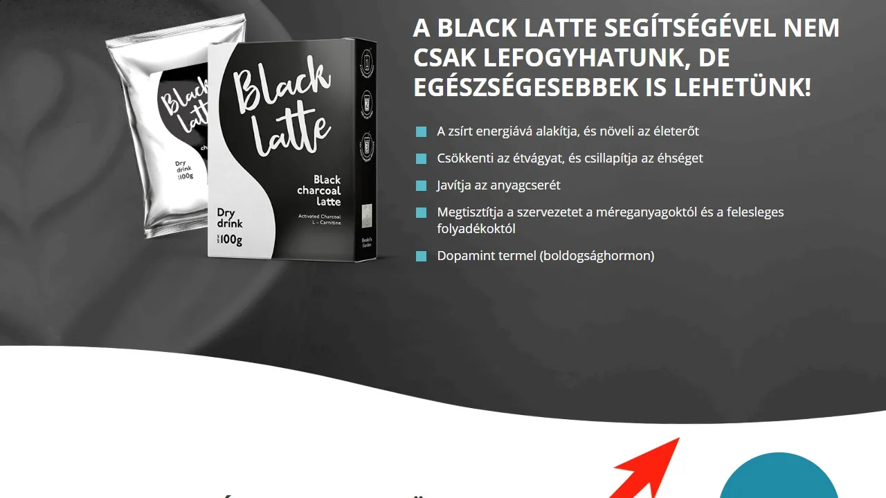 Black Latte hivatalos oldal: megvesz, ár, fogalmazás szén-tejeskávé, vélemények.