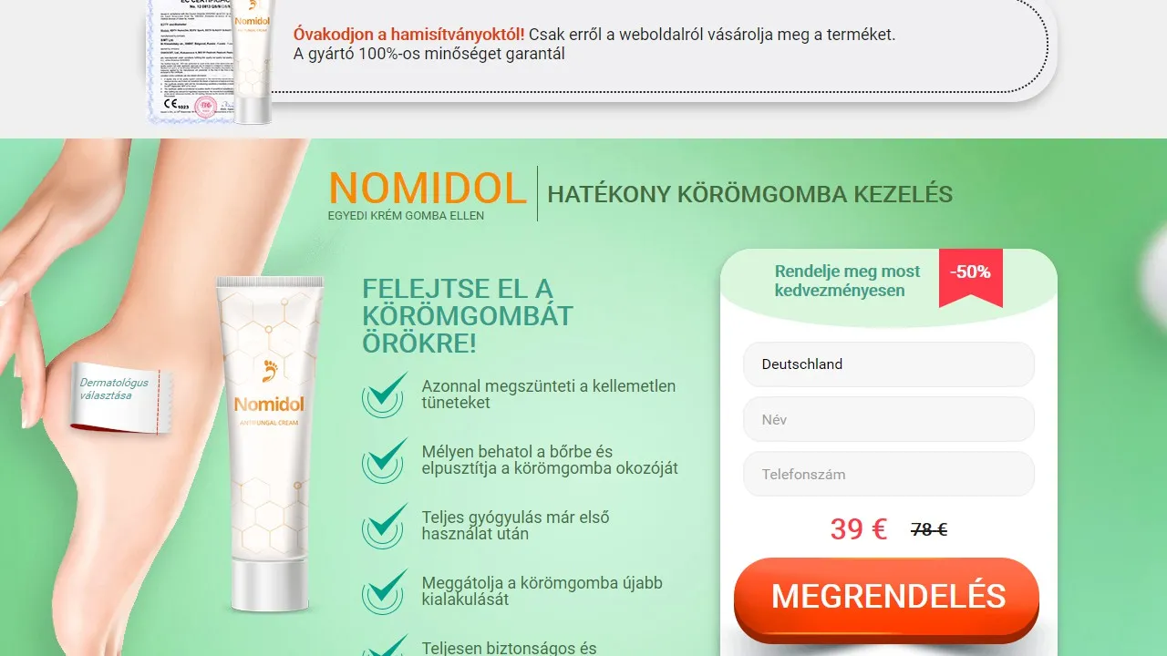 Nomidol: hol kapható vásárolni Magyarországon a gyógyszertárban?